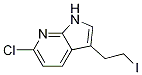 1H-pyrrolo[2,3-b]pyridine, 6-chloro-3-(2-iodoethyl)- Structure,214603-99-3Structure