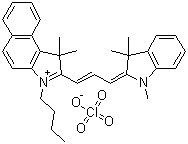 3-Butyl-2-[3-(1,3-dihydro-1,3,3-trimethyl-2h-indol-2-ylidene)-1-propen-1-yl]-1,1-dimethyl-1h-benz[e]indolium perchlorate Structure,214706-06-6Structure