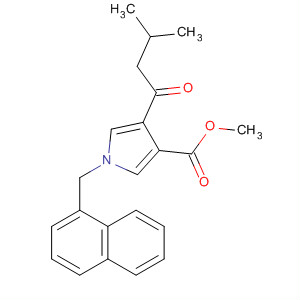 Methyl 4-(3-methyl-1-oxobutyl)1-(1-naphtalenylmethyl)-1h-pyrrole-3-carboxylate Structure,227321-69-9Structure