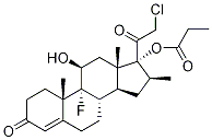 21-Chloro-9-fluoro-11β,17-dihydroxy-16β-methylpregn-4-ene-3,20-dione 17-propionate Structure,25120-99-4Structure