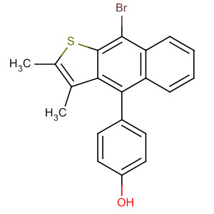 4-(9-Bromo-2,3-dimethyl-naphtho[2,3-b]thiophen-4yl)-phenol Structure,251302-65-5Structure