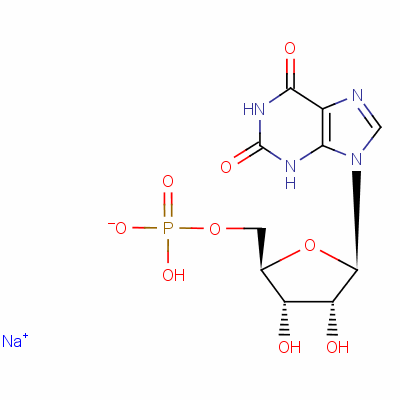 黃苷5-磷酸二鈉鹽結構式_25899-70-1結構式