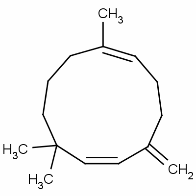 (1E,6e)-1,8,8-trimethyl-5-methylene-1,6-cycloundecadiene Structure,26259-79-0Structure