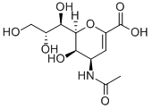 4-Acetamido-2,6-anhydro-3,4-dideoxy-6-(1,2,3-trihydroxypropyl)hex-2-enonic acid Structure,263155-11-9Structure