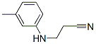 3-[(3-Methylphenyl)amino]propanenitrile Structure,27618-25-3Structure