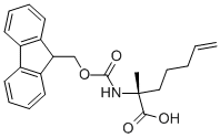 (R)-2-(((9h-fluoren-9-yl)methoxy)carbonylamino)-2-methylhept-6-enoic acid Structure,288617-77-6Structure