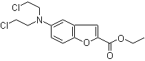 2-Benzofurancarboxylic acid, 5-[bis(2-chloroethyl)amino]-, ethyl ester Structure,294174-66-6Structure