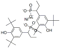 Nickel bis[monoethyl(3,5-di-tert-butyl-4-hydroxylbenzyl)phosphonate] Structure,30947-30-9Structure