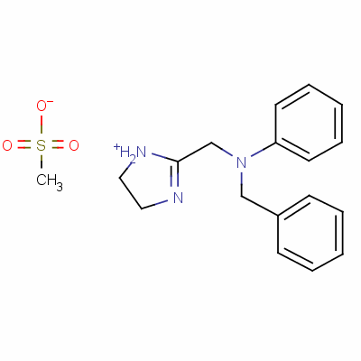 2-Phenylbenzylaminomethylimidazoline methanesulfonate Structure,3131-32-6Structure