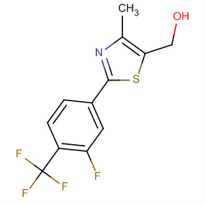 2-[3-Fluoro-4-(trifluoromethyl)phenyl]-4-methyl-5-hydroxymethyl thiazole Structure,317319-27-0Structure