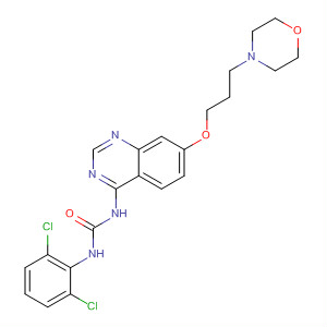 1-(2,6-Dichlorophenyl)-3-[7-(3-morpholinopropoxy)quinazolin-4-yl]urea Structure,320363-14-2Structure