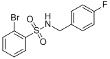 2-Bromo-n-(4-fluorobenzyl)benzenesulphonamide Structure,321705-40-2Structure