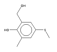 4-(Methylthio)-6-(hydroxymethyl)-o-cresol Structure,32867-65-5Structure