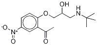 5-Nitro-2-(3-(tert-butylamino)-2-hydroxypropoxy)acetophenone Structure,329722-32-9Structure