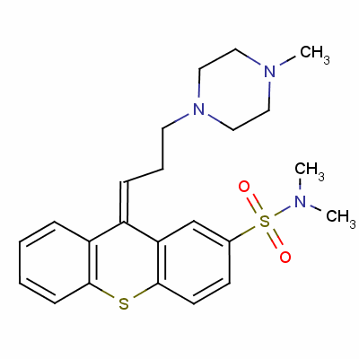 Tiotixene Structure,3313-26-6Structure