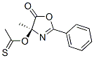 O-[(4s)-4-methyl-5-oxo-2-phenyl-4,5-dihydro-1,3-oxazol-4-yl] ethanethioate Structure,33556-40-0Structure