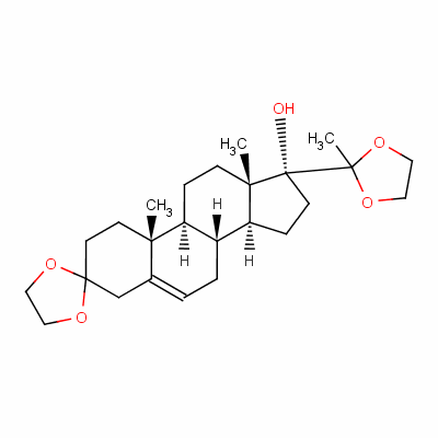 17Alpha-hydroxypregn-5-ene-3,20-dione-3,20-bis(ethyleneketal) Structure,3386-00-3Structure