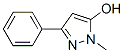 1-Methyl-3-phenyl-1H-pyrazol-5-ol Structure,34347-81-4Structure