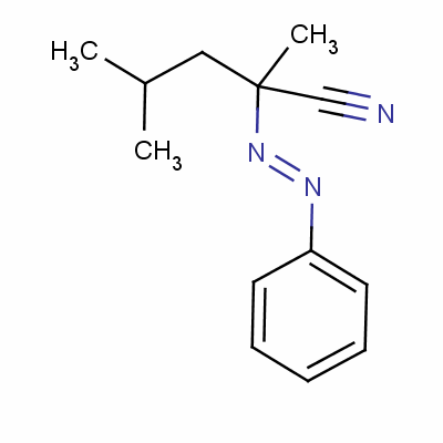 2,4-Dimethyl-2-phenyldiazenylpentanenitrile Structure,34372-09-3Structure