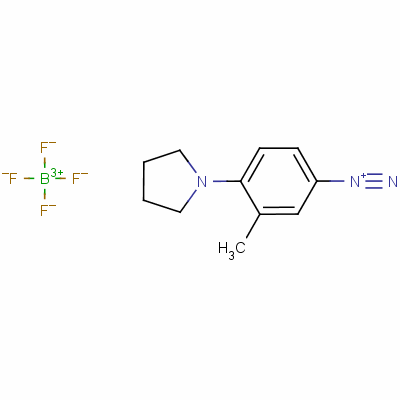 3-Methyl-4-(1-pyrrolidinyl)benzenediazonium tetrafluoroborate Structure,36422-95-4Structure