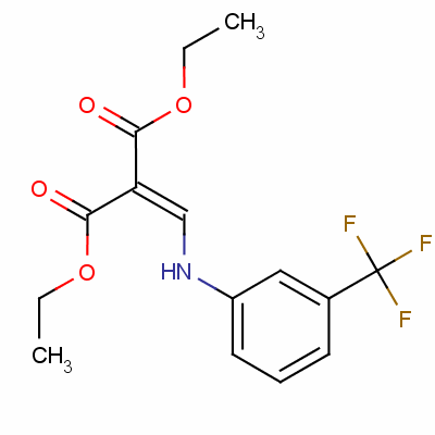 Propanedioic acid,2-[[[3-(trifluoromethyl)phenyl]amino]methylene]-, 1,3-diethyl ester Structure,370-35-4Structure