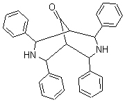 2,4,6,8-Tetraphenyl-3,7-diaza-bicyclo[3.3.1]nonan-9-one Structure,37123-09-4Structure