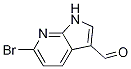 1H-pyrrolo[2,3-b]pyridine-3-carboxaldehyde, 6-bromo- Structure,383875-60-3Structure