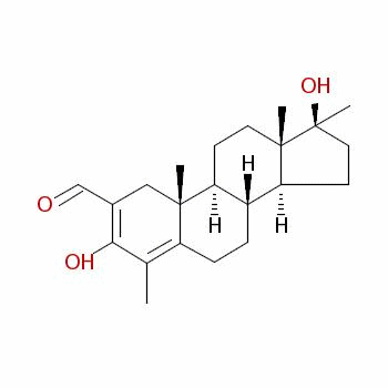 (17Beta)-17-hydroxy-2-(hydroxymethylene)-4,17-dimethylandrost-4-en-3-one Structure,38539-99-0Structure