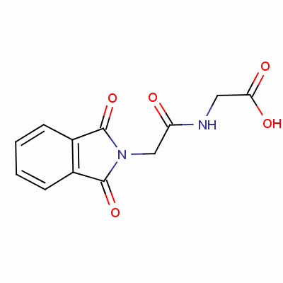 N-((1,3-dihydro-1,3-dioxo-2h-isoindol-2-yl)acetyl)glycine Structure,3916-40-3Structure