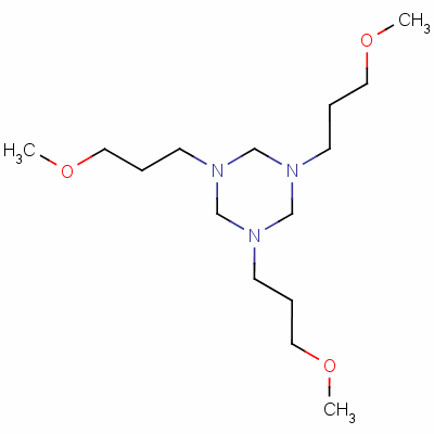 1,3,5-Triazine, hexahydro-1,3,5-tris(3-methoxypropyl)- Structure,3960-05-2Structure