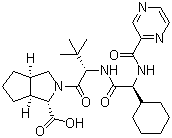 Des[n-[(1s)-1-[2-(cyclopropylamino)-2-oxoacetyl]butyl]carboxamido] 1-carboxy telaprevir Structure,402958-98-9Structure