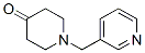 1-((Pyridin-3-yl)methyl)piperidin-4-one Structure,41661-57-8Structure