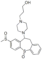 4-(10,11-二氫-8-(甲亞磺?；?二苯并(b,f)硫雜卓-10-基)-1-哌嗪丙醇 S-氧化物結(jié)構(gòu)式_41931-98-0結(jié)構(gòu)式