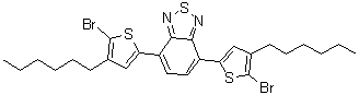 4,7-Bis(5-bromo-4-hexylthiophen-2-yl)benzo[c][1,2,5]thiadiazole Structure,444579-39-9Structure