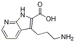 1H-pyrrolo[2,3-b]pyridine-2-carboxylic acid, 3-(3-aminopropyl)- Structure,49837-19-6Structure