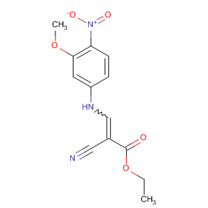 2-Propenoic acid, 2-cyano-3-[(3-methoxy-4-nitrophenyl)amino]-, ethyl ester Structure,501684-26-0Structure