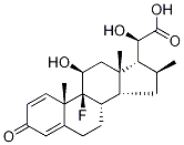 (11Beta,16alpha,20s)-9-fluoro-11,20-dihydroxy-16-methyl-3-oxopregna-1,4-dien-21-oic acid Structure,50764-02-8Structure