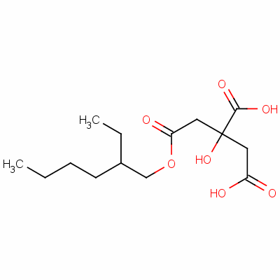 (2-Ethylhexyl) dihydrogen 2-hydroxypropane-1,2,3-tricarboxylate Structure,51152-27-3Structure