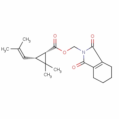 (1,3,4,5,6,7-Hexahydro-1,3-dioxo-2h-isoindol-2-yl)methyl (1r-cis)-2,2-dimethyl-3-(2-methylprop-1-enyl)cyclopropanecarboxylate Structure,51348-90-4Structure