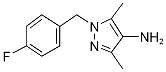 1-(4-Fluorobenzyl)-3,5-dimethyl-1H-pyrazol-4-amine Structure,514800-78-3Structure