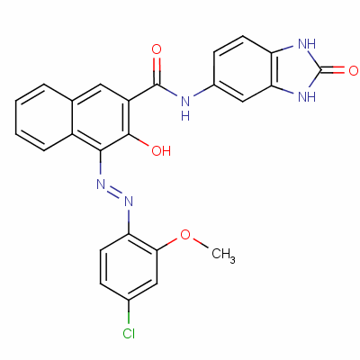 4-[(4-Chloro-2-methoxyphenyl )azo]-n-(2,3-dihydro-2-oxo-1h-benzimidazol -5-yl )-3-hydroxynaphthalene-2-carboxamide Structure,51920-11-7Structure