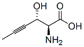 (2S,3s)-2-amino-3-hydroxy-4-hexynoic acid Structure,51939-53-8Structure