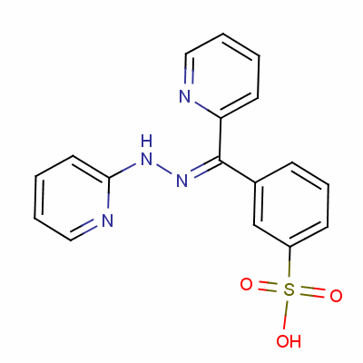 3-[Pyridin-2-yl(pyridin-2-ylhydrazono)methyl ]benzenesulphonic acid Structure,52018-85-6Structure