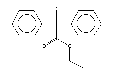 Ethyl chloro(diphenyl)acetate Structure,52460-86-3Structure