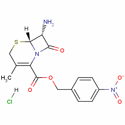 4-Nitrobenzyl (6r-trans)-7-amino-3-methyl-8-oxo-5-thia-1-azabicyclo[4.2.0]oct-2-ene-2-carboxylate monohydrochloride Structure,52602-94-5Structure