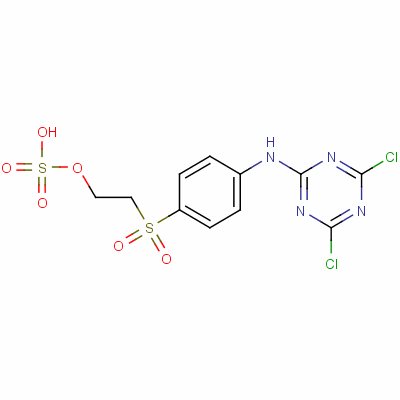 2-[[4-[(4,6-Dichloro-1,3,5-triazin-2-yl)amino]phenyl]sulphonyl]ethyl hydrogen sulphate Structure,52610-09-0Structure