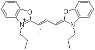 3,3-Dipropyloxacarbocyanine iodide Structure,53213-79-9Structure