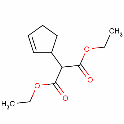 2-Cyclopent-2-enyl-malonic acid diethyl ester Structure,53608-93-8Structure