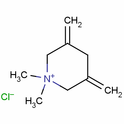 1,1-Dimethyl-3,5-dimethylenepiperidinium chloride Structure,53754-71-5Structure