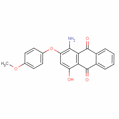 1-Amino-4-hydroxy-2-(4-methoxyphenoxy)anthraquinone Structure,54243-60-6Structure